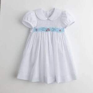NEW BELAN.J girl's odette dress in white